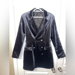 BLACK VELVET BLAZER/JACKET